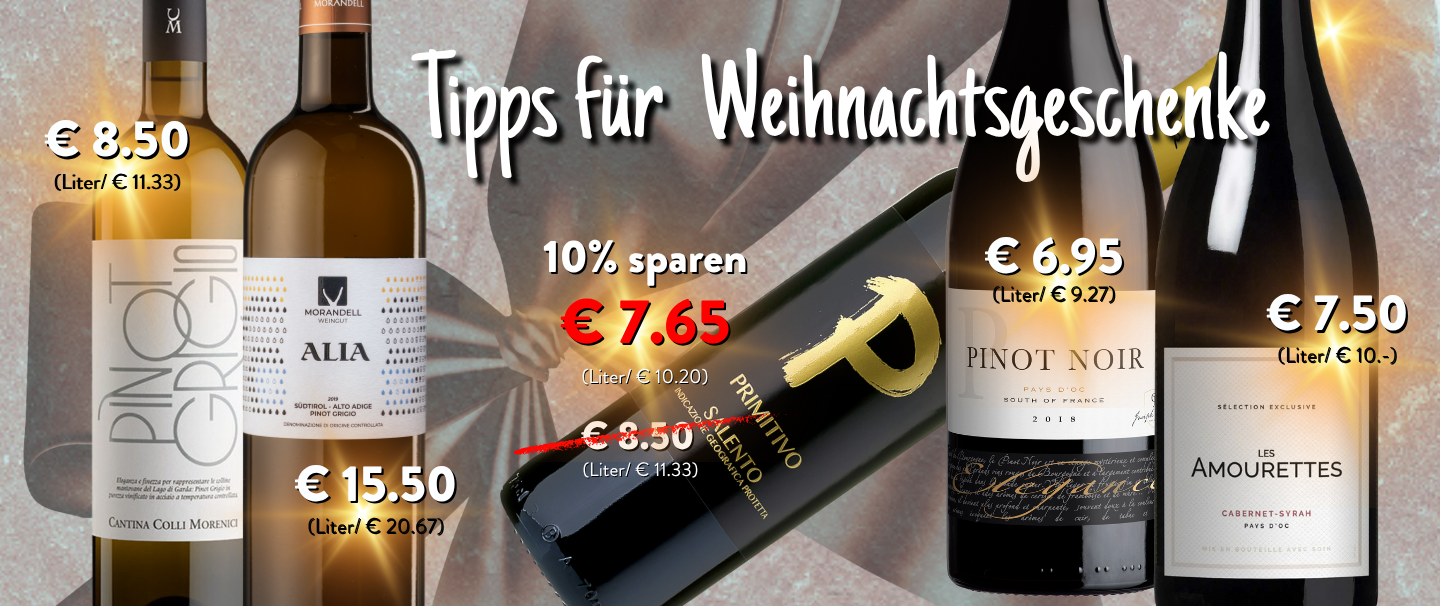 Tipps für Weihnachtsgeschenke bei Wein-Musketier Tipps für Weihnachtsgeschenke bei Wein-Musketier